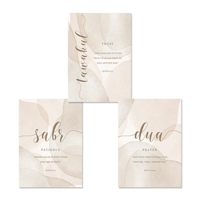 Sabr, Dua, Hope, Tawakul Set