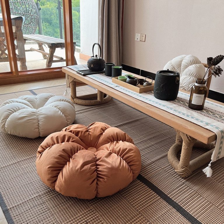 Velvet Pouffe Cushion