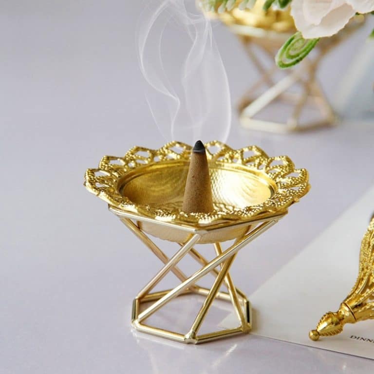 Mini Gold Incense Burner 3
