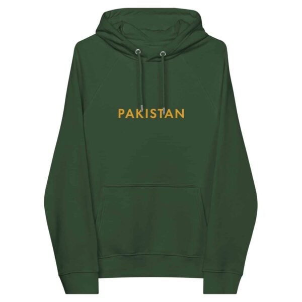 unisex eco raglan hoodie bottle green front 63bde8820a9ff
