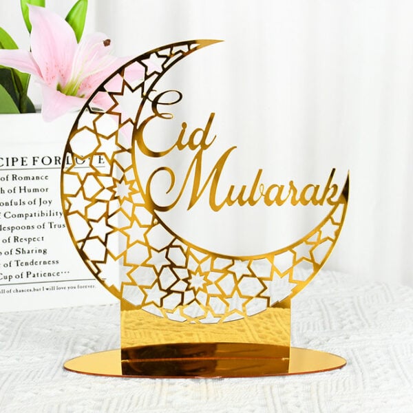 EID Mubarak Acrylic Moon Ornaments Kareem Ramadan Table Decoration Islamic Muslim Party Home Decor Eid Al.jpg 640x640